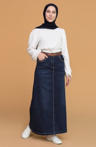 Denim Blue Skirt 3502-01