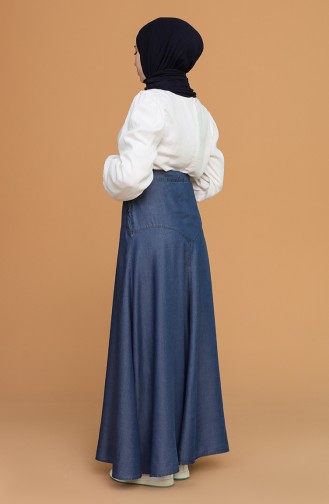 Navy Blue Skirt 3642-01