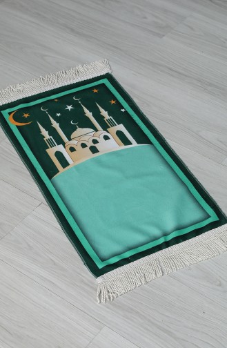 Green Prayer Rug 0054-01