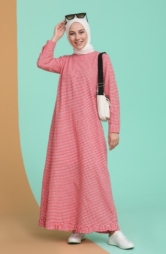 Robe Hijab Rouge 5009-03