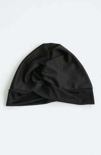 Schwarz Hijab Badeanzug 02125C-01