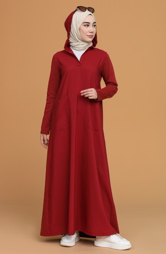 Robe Hijab Bordeaux 3281-07