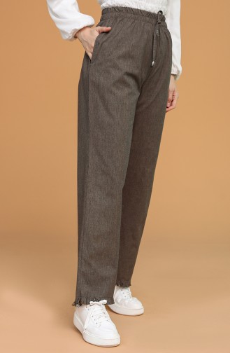 Pantalon Couleur Brun 3504B-02