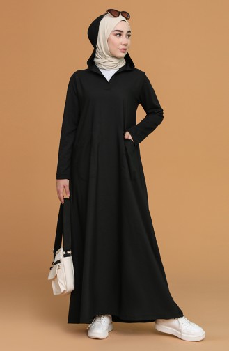 Black İslamitische Jurk 3281-08