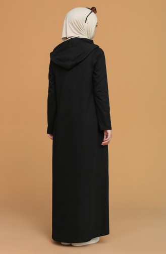 Black Hijab Dress 3281-08