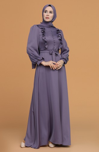 Lila Hijab-Abendkleider 4873-02