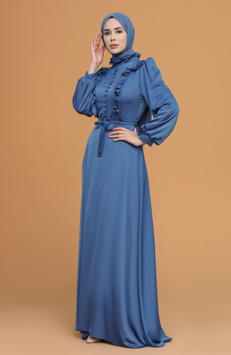 Habillé Hijab Indigo 4873-05