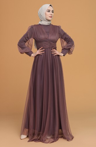 Dunkel-Rose Hijab-Abendkleider 5478-11