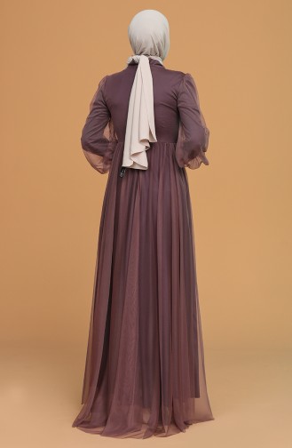 Dunkel-Rose Hijab-Abendkleider 5478-11