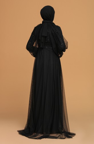 Habillé Hijab Noir 5519-01