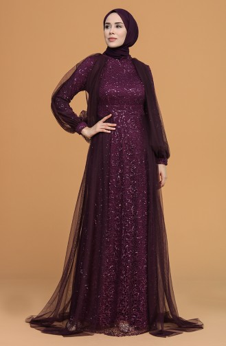 Habillé Hijab Plum 5519-07