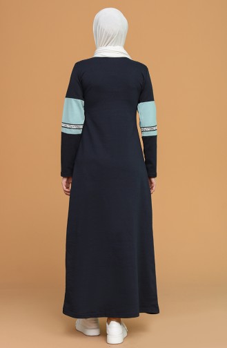 Robe Hijab Bleu Marine 50102-02