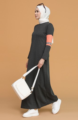 Anthracite Hijab Dress 50102-03
