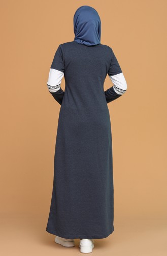 Indigo Hijab Dress 50102-04