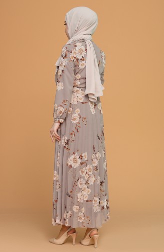 Mink Hijab Dress 6356-04