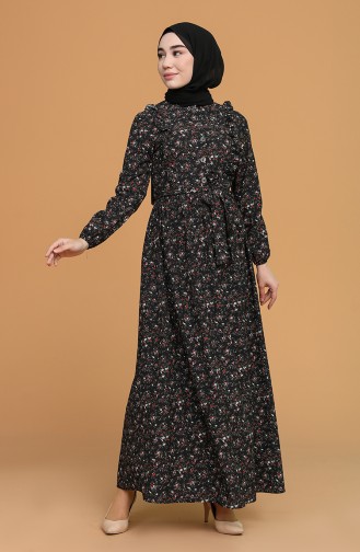 Black Hijab Dress 0630-02