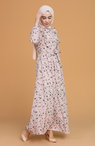 Pink Hijab Dress 0630-07
