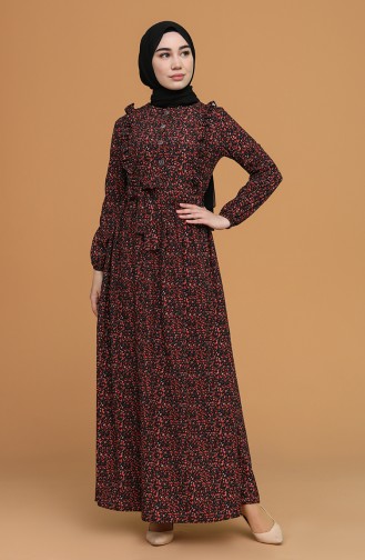 Black Hijab Dress 0630-09