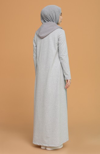 Gray Hijab Dress 3281-03