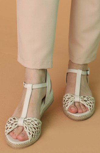 Beige Summer Sandals 100-01