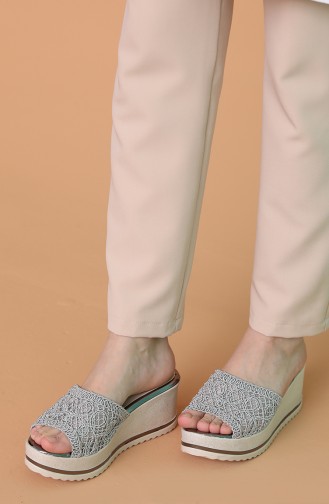 Gray Summer slippers 500SD-01