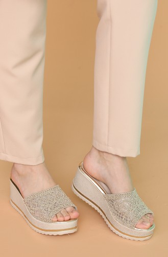 Beige Summer Slippers 500SD-03