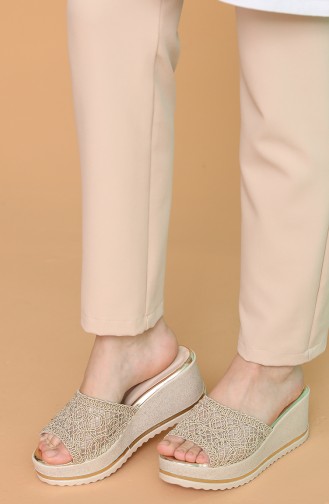 Beige Summer Slippers 500SD-03
