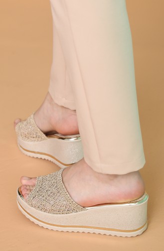 Beige Summer Slippers 500SD-03