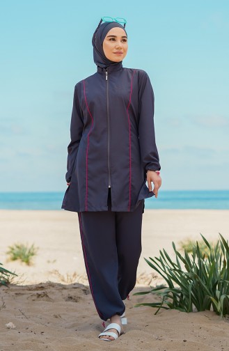 Anthracite Modest Swimwear 212011-02