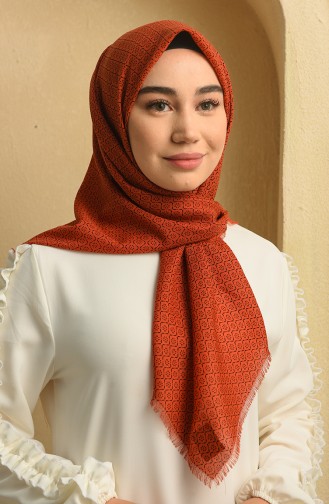 وشاح قرميدي فاتح 90127-15