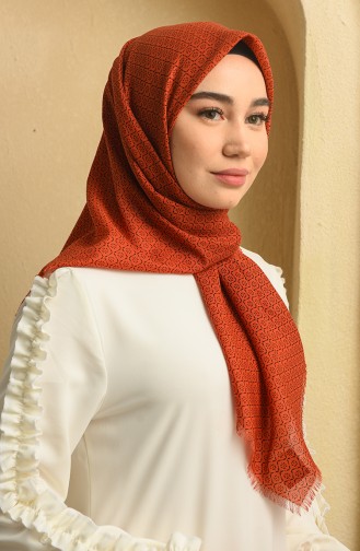 وشاح قرميدي فاتح 90127-15