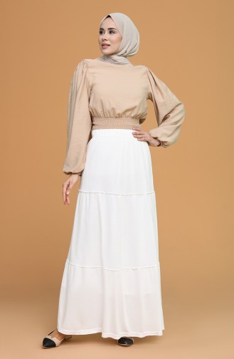 Ecru Skirt 8339-03