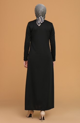 Black Abaya 1012P-06