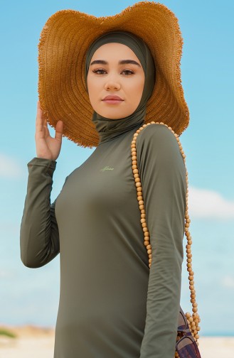 Khaki Swimsuit Hijab 21600-02