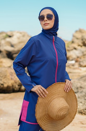 Maillot de Bain Hijab Indigo 21225-01