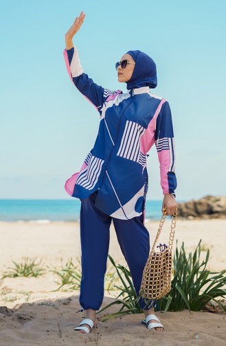 Maillot de Bain Hijab Indigo 21227-03