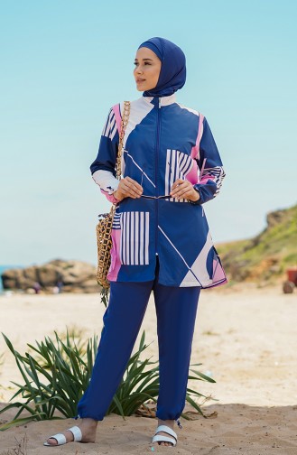 Indigo Swimsuit Hijab 21227-03