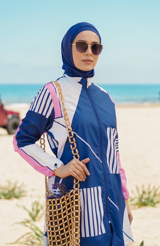 Indigo Swimsuit Hijab 21227-03