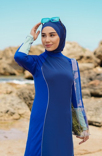 Indigo Swimsuit Hijab 21615-01