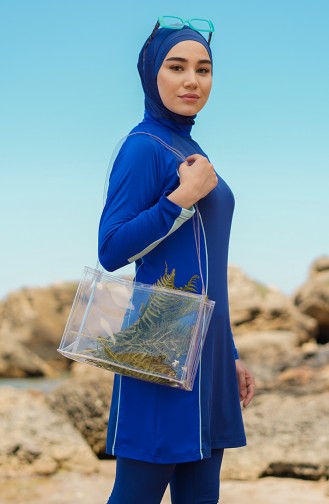 Indigo Hijab Badeanzug 21615-01