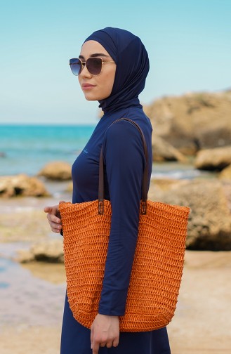 Navy Blue Swimsuit Hijab 21600-03