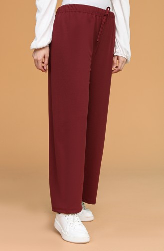 Claret Red Pants 8337-02