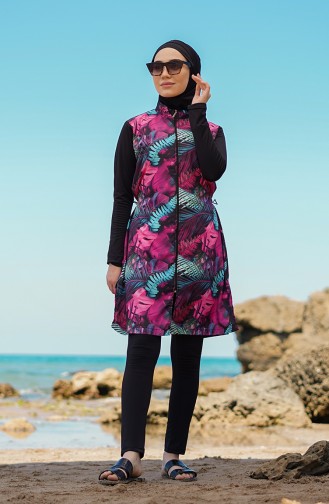 Rosa Hijab Badeanzug 21401-02