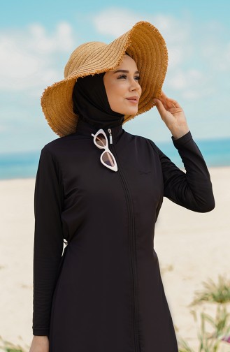 Black Swimsuit Hijab 21500-01