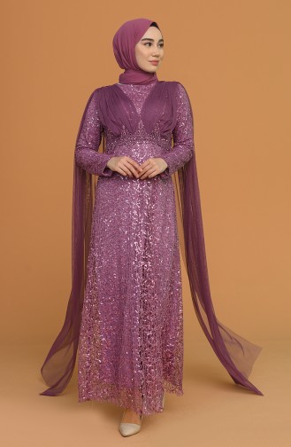 Dark Dusty Rose Hijab Evening Dress 202018-09