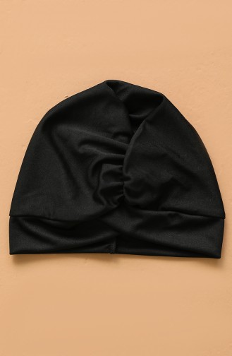 Schwarz Hijab Badeanzug 02105A-01