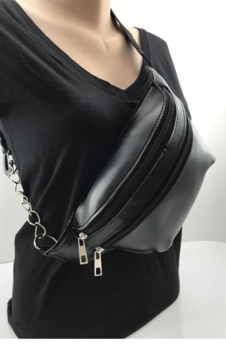 Black Fanny Pack 001170.SIYAH