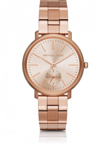 Rose Tan Wrist Watch 3501