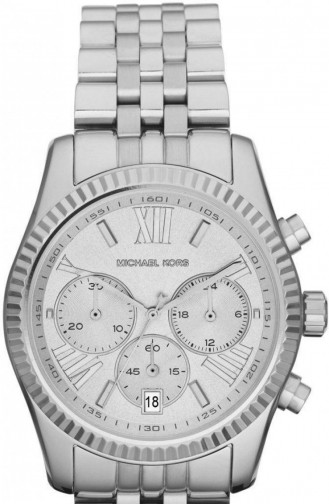 Silver Gray Wrist Watch 5555