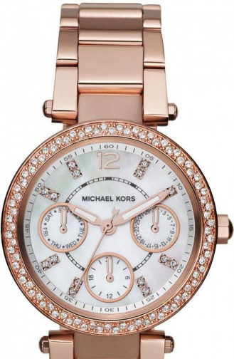 Rose Tan Wrist Watch 5616